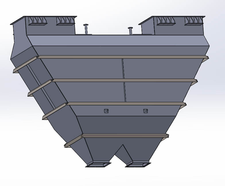 雙膛窯設備模型